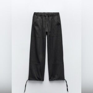 Zara felted cloth joggers pants